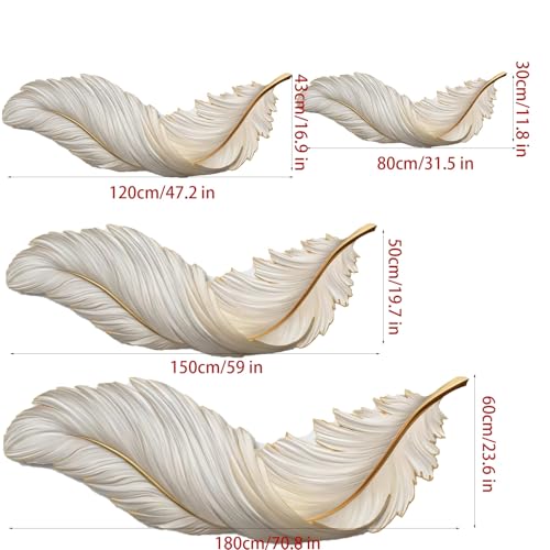 Décoration murale plumes pour chambre et salon cocooning