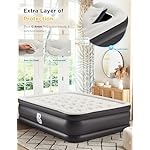 Full Size Air Mattress with Built-in Pump 18" Raised - 2-Min Set Up, No Odd Smell, 600 lb Support, Foldable Air Bed with Storage Bag, Perfect for Camping, Guests & Home Use - Image 3