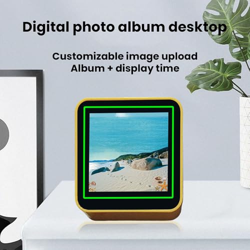 diymore WiFi Digital Alarm Clock with Temperature,Sunrise Alarm Clocks Humidity Weather Clockdigital Clock Small Weather Display,10 Themes for Seniors,Desktop,Office,Students USB Port - Image 4