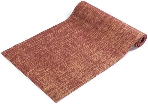 Riazdiw 5mmのリネンヨガマット、肌に優しく、通気性があり、滑りにくく、折りたたみ可能なフィットネスマット (B)