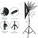 Kshioe Photography Lighting Kit, 6.5x10feet/2x3m Backdrops Stand Support System, 5 in 1 reflectors, 1600w 5500k Umbrellas Softbox Continuous Lighting Kit for Portrait, Product and Video Shooting