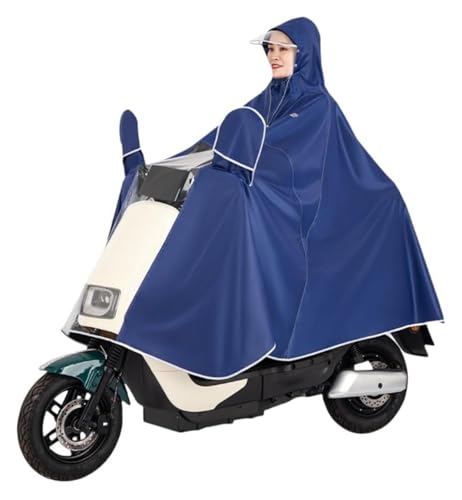 YTUK Poncho Impermeable for Scooter eléctrico, Unisex, Resistente al Viento, for Bicicleta, Moto y Scooter de Movilidad.(Blue 2)