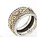 Handmade Turkish Authentic Jewelry Round Shape Cut Topaz 925 Sterling Silver Band Ring for Gift for Ladies Size ALL