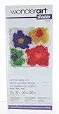 WonderArt Shaggy Latch-Hook Kit, Flowers, 12