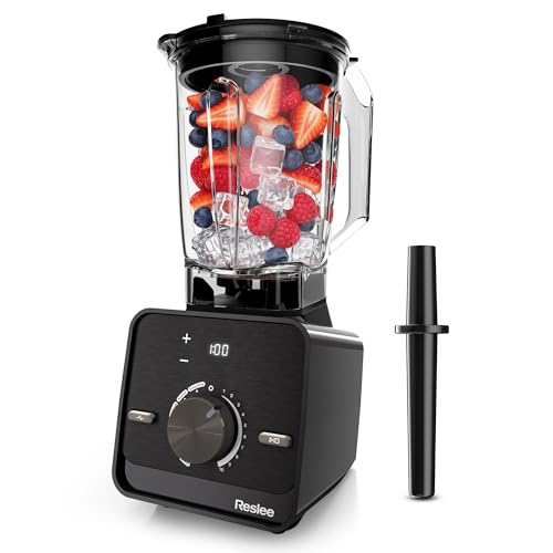 Reslee Blender,30000RPM Professional Blenders for Smoothies with 56oz Tritan™ Container,10-Speed Settings & 6 Preset Menus for Smoothies/Fitness Drinks/Hot Soups/Baby Food/Frozen Desserts
