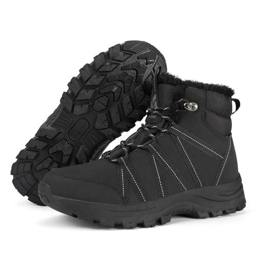 Mishansha Winterschuhe Damen Gefüttert Winterstiefel Warm...