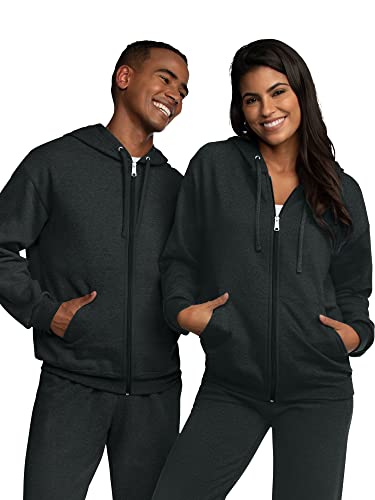 Image of Fruit of the Loom Eversoft Fleece Full Zip Hoodie Sweatshirt