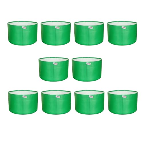 Image of HDPE UV Treated 340 GSM Plant Growing Bags for Terrace Gardening Easy to Use 12 x 06 Inch - Pack of 10