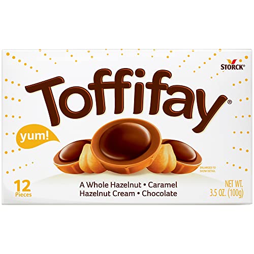 Toffifay Hazelnut Chocolate Caramel Candy Box, 12 Pieces (Pack of 2), 3.5 ounces - image 1