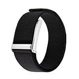 Nylon Bicep Band Compatible with Whoop 5.0/MG,Elastic Replacement Sport Starp,Adjustable Bicep Band for Men Women (Black)