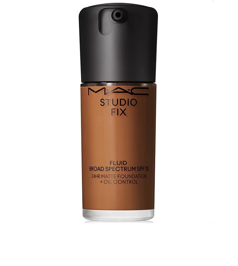 MAC Studio Fix Fluid SPF 15 24HR Matte Foundation + Oil Control, NC58, 1 Ounce