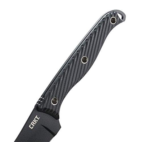 CRKT Faca de lâmina fixa Clever Girl com bainha: aço SK5 revestido em pó, lâmina Upswept, cabo de ny