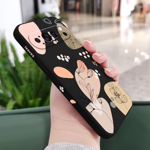 Coque Google Pixel 9 Pro 6,3" LEECG floral noir - 2