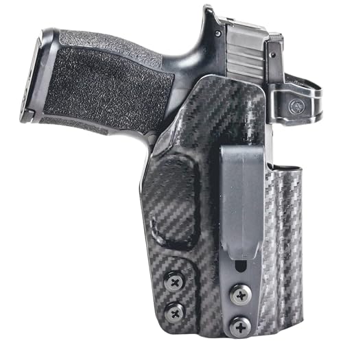 Rounded Tuckable IWB Holster Fits: Sig Sauer P365 XL Holster - RH - Carbon Fiber Black Kydex - Concealment Express - American Made