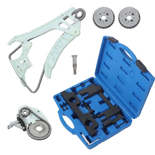 Engine Oil Pump Timing Chain Kit with VVT Gear Tool Replacement for BMW 528i Xdrive 2.0L 2012-2016 N20B20A N20B20B
