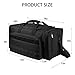 Tactical Range Bag Waterproof Pistol Duffel Bags with Lockable Zipper and Heavy Duty Anti-skid Stands, Black