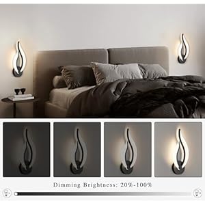 Hard-Wired 2-Pack Modern Indoor Wall Sconce 10W LED Black Dimmable Wall Sconce Set of 2 for Living Room Bedroom Hallway (Warm White Light, 3000K) Hard Wired 2 Pack Modern Indoor Wall Sconce 10W LED Black Dimmable Wall Sconce Set of 2 for Living Room Bedroom Hallway Warm White Light 3000K