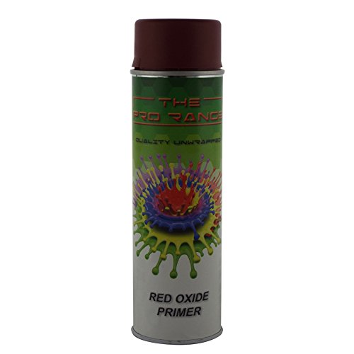 Pro Range 500ml RED OXIDE Primer Acrylic Spray Paint Quick Dry Aerosol Can