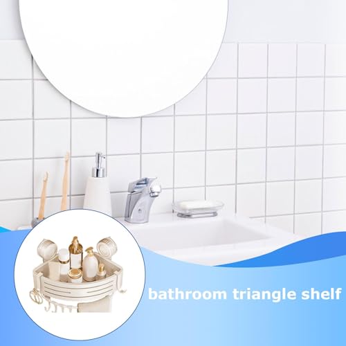 Étagère d'angle de douche en aluminium moderne à ventouse antidérapante