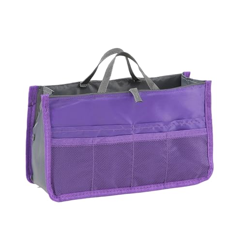 Organizador de bolsa para bolsas, modelador de bolsa, organizador de bolsa de feltro com zíper de metal, para bolsa Speedy Neverfull, 13 bolsos