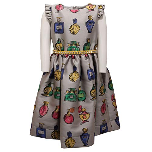 Robe Monnalisa grise pour fille | Créez des souvenirs précieux
