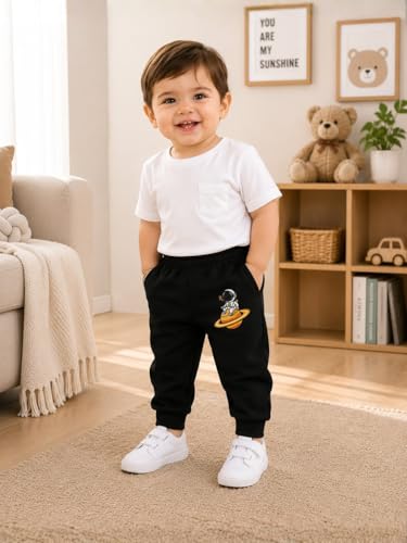 Image of superminis Unisex Cotton Pajama Pants for Boys & Girls Combo Pack | Kids & Baby Soft Sleepwear Pyjamas with Animal Cartoon Print | Toddler Breathable Nightwear Bottoms