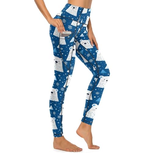 Pantalon yoga poches extensible contre la transparence running