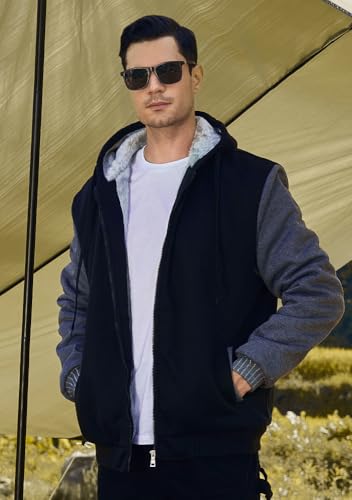 LBL Leading the Better Life Men's Pullover Winter Jackets Hooed Fleece Hoodies Sweatshirt Wool Warm Thick Coats4