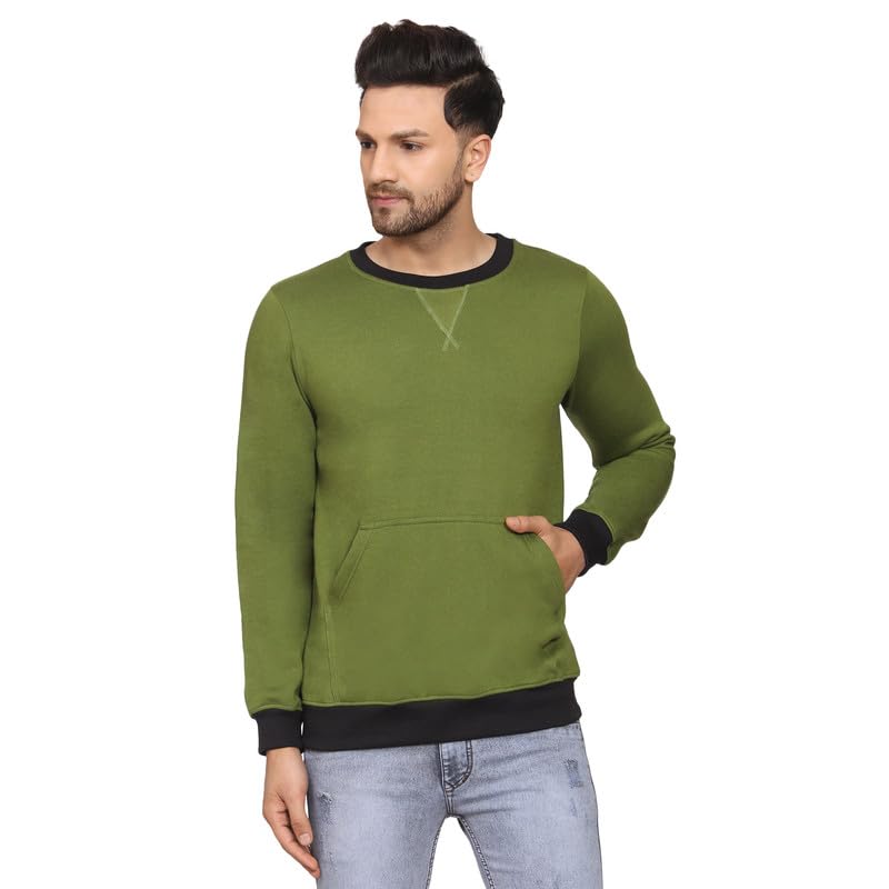 naturefab Men's Organic Bamboo Sweatshirt – Lightweight, Soft & Breathable Winter Wear – Round Neck, Casual & Stylish Pullover for Everyday Comfort-picture-43