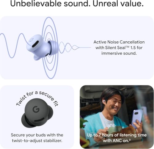 Google Pixel Buds 2a Wireless Earbuds Hazel - Image 8