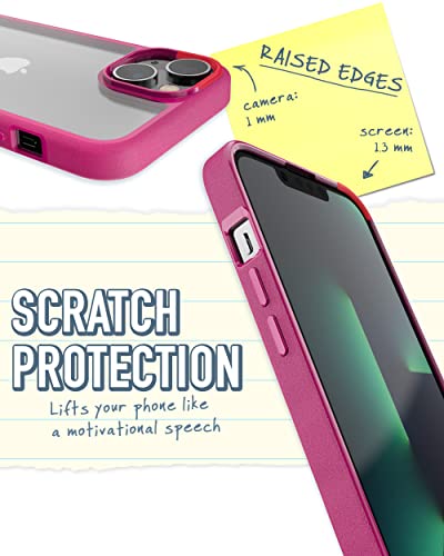Image of Smartish iPhone 14 Slim Case - Gripmunk - [Lightweight + Protective] Thin Grip Cover - Pinking Clearly