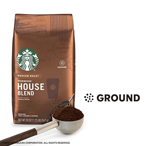 Image of Starbucks Medium Roast Ground Coffee - House Blend - 100% Arabica - 1 bag (20 oz.)