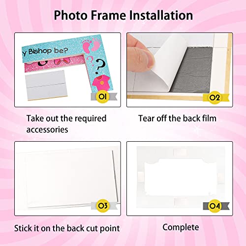 Lucleag Baby Shower Photo Booth Props Set, 30Pcs Gender Reveal Photo Props & Baby Shower Selfie Frame For Party Photos Decor, Boy Or Girl Photo Props Selfie Props For Baby Shower Party Supplies #TOP5
