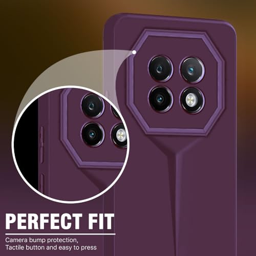 Image of WOW IMAGINE Back Cover for Realme 13 5G | Realme 12 5G | 12X 5G | Narzo 70x 5G | C65 5G | N65 | Blade Series Ultra Case | Camera Protection | Soft Matte Silicone Flexible Mobile Case - Purple