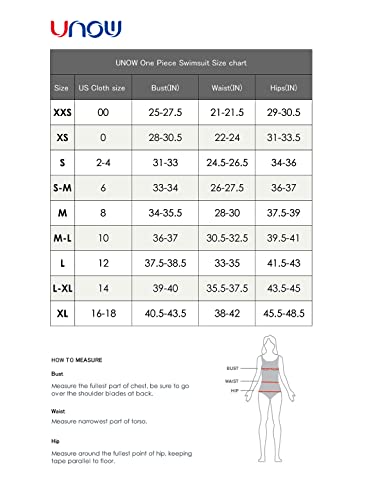 Unow Women Pro Training Racerback Slimming One Piece Swimsuit (Black,S) #TOP3