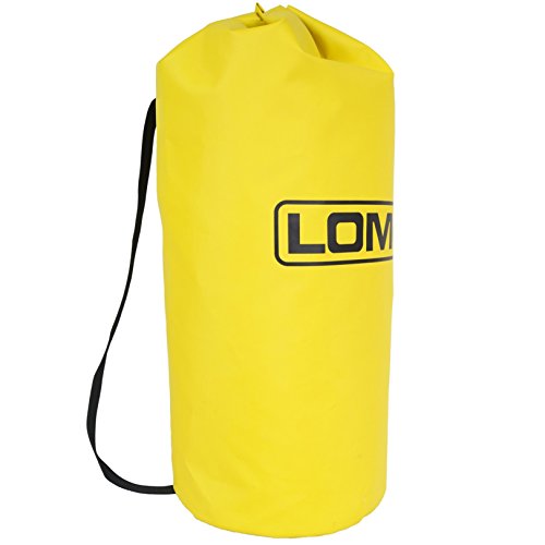 LomoBolsa de espeleologa. Equipo de cuerdas y mochila para aparejos.