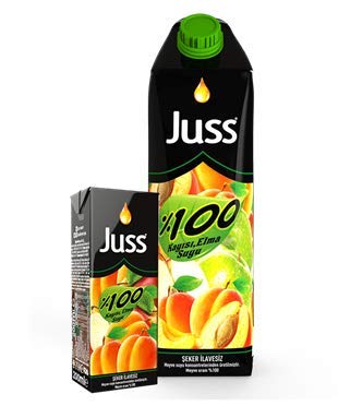 Juss%100 Elma Kayısı Suyu 1 lt