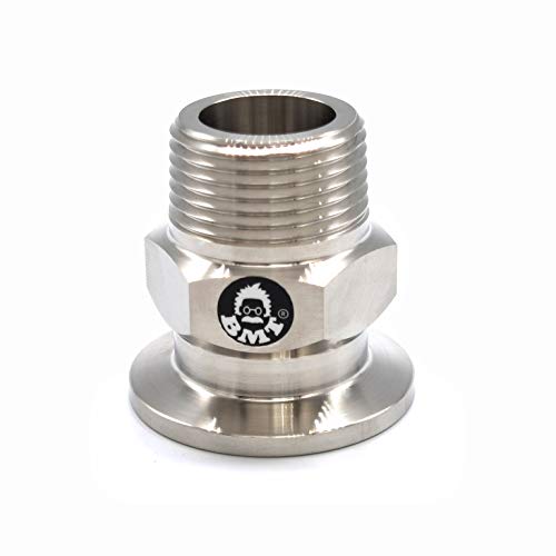 Image of bmotiontech MNPT x KF25 flange fitting (ISO-KF KF25 QF25 NW25) (3 /4 inch MNPT, 1PC adapter only)