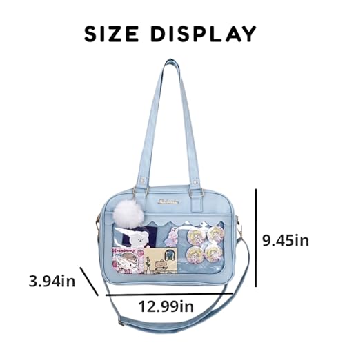 Cute Ita Bag Multi-Purpose Crossbody Bag Messenger Bag Shoulder Tote Bag Purse Kawaii Anime Pin Display Bag for Cosplay3