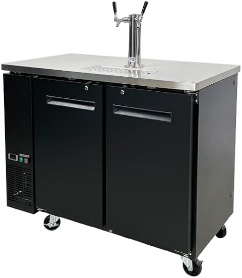 Elite Kitchen Supply EKS-UUD24-48 Kegerator Black