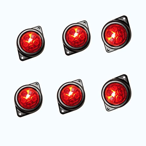 Lampe de délimitation LED 24V étanche haute visibilité rouge pour remorques