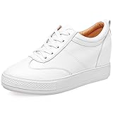 Jamron Mujer Suave Cuero de Imitación Talón de Cuña Ocult