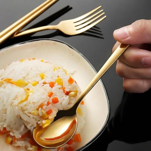 Image of Baby Self Feeding Spoon and Fork Set with Travel Case Stainless Steel Kids Cutlery Toddler Training Utensils Color as per Stock (Cutlery Set with Case)