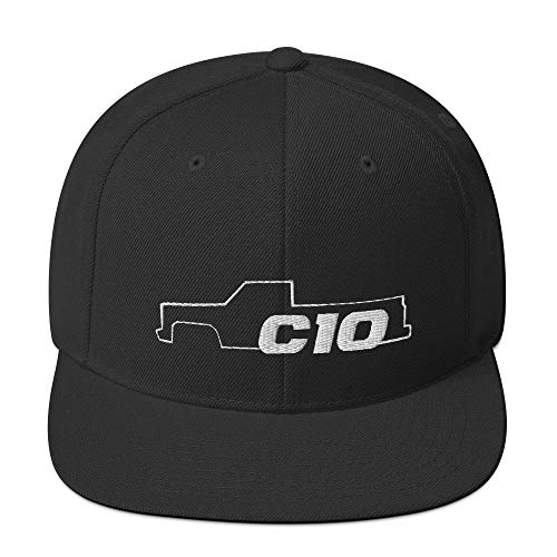 Aggressive Thread C10 Squarebody Square Body Snapback Hat Black