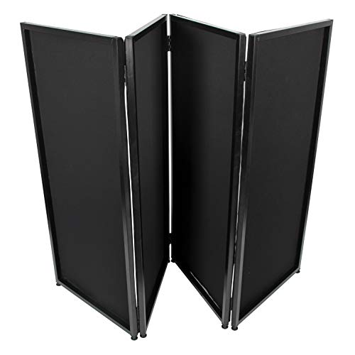 Hecasa Dj Event Facade Booth Foldable Cover Screen White/Black Scrim Metal Frame Booth W/Travel Bag Case #TOP3