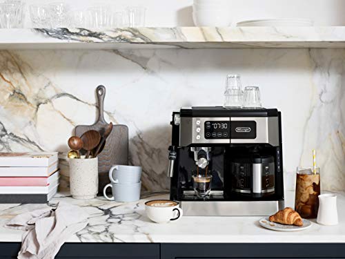 De'Longhi UPGRADED All-in-One Combination Coffee Maker & Espresso Machine + Advanced Adjustable Milk Frother for Cappuccino & Latte + Glass Coffee Pot 10-Cup, COM532M black by De'Longhi - Image 7