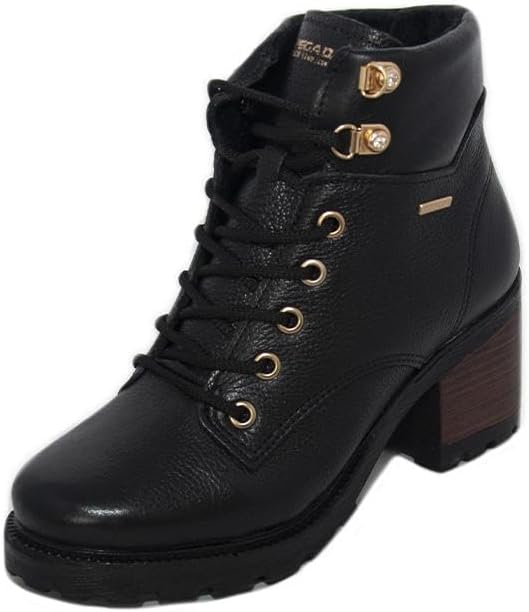 Coturno Feminino Pegada Salto Médio Tratorado Preto