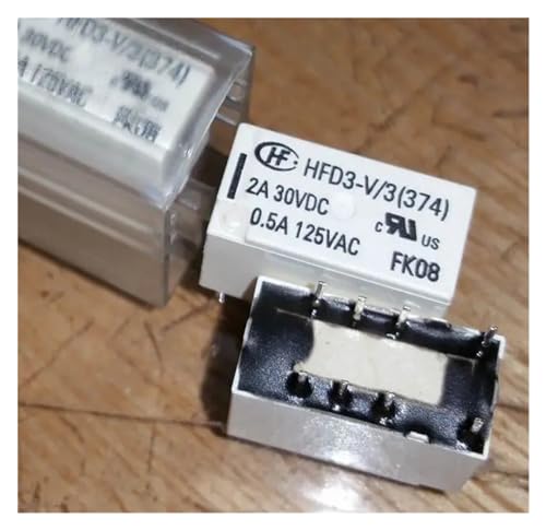 Relé de señal HFD3-V de 8 pines conmutador miniatura TX2-2A para PCB