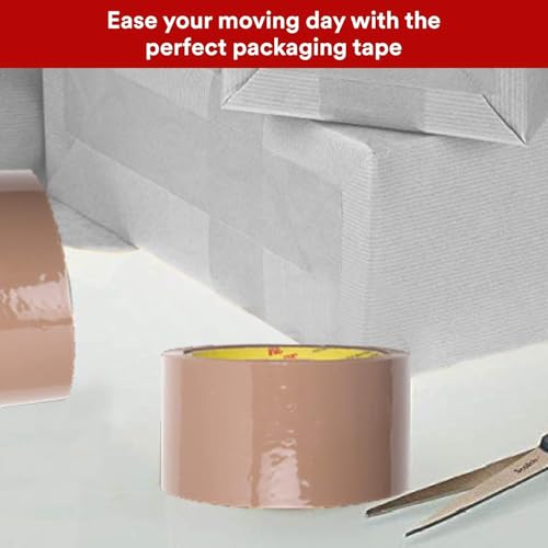 Image of 3M Scotch BOPP Packaging Transparent Tape | 48mm x 50 Meter | Pack of 2 | Strong Adhesive sealant | for Packaging, Decorating and DIY