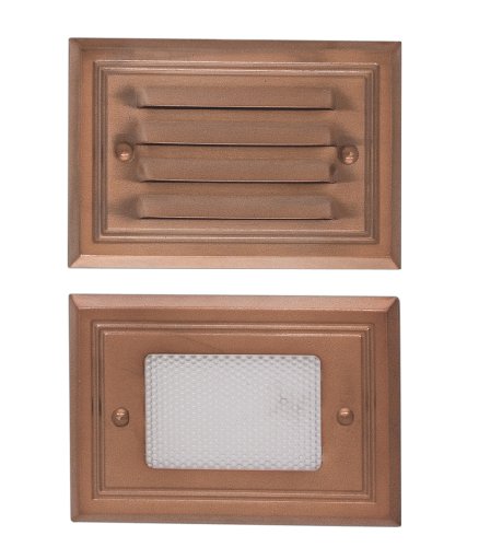 Paradise by Sterno Home Low Voltage Aluminum 7W Deck Light, Copper (Quick Clip Connector, Incandescent T5 Wedge Bas